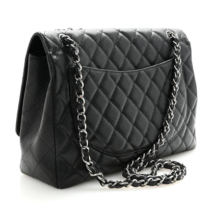Chanel Caviar Maxi Single Flap Black 3 of 10