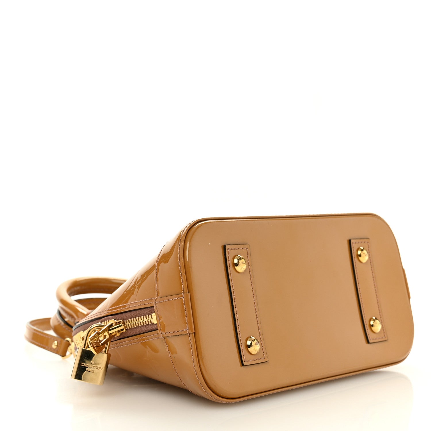Louis Vuitton Vernis Alma BB Vert Olive 4 of 11