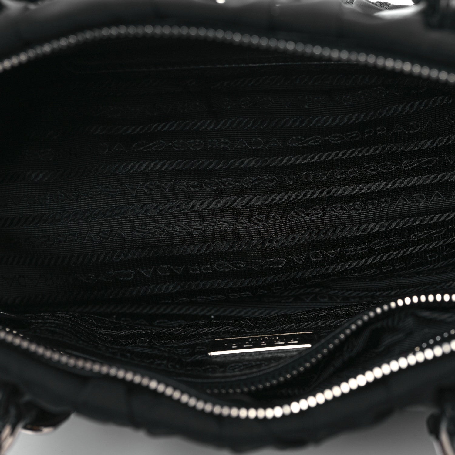 Prada Tessuto Nylon Gaufre Shopping Satchel Black 5 of 11