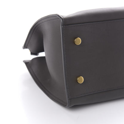 Saint Laurent Smooth Calfskin Small Cabas Monogram Dark Grey 6 of 11