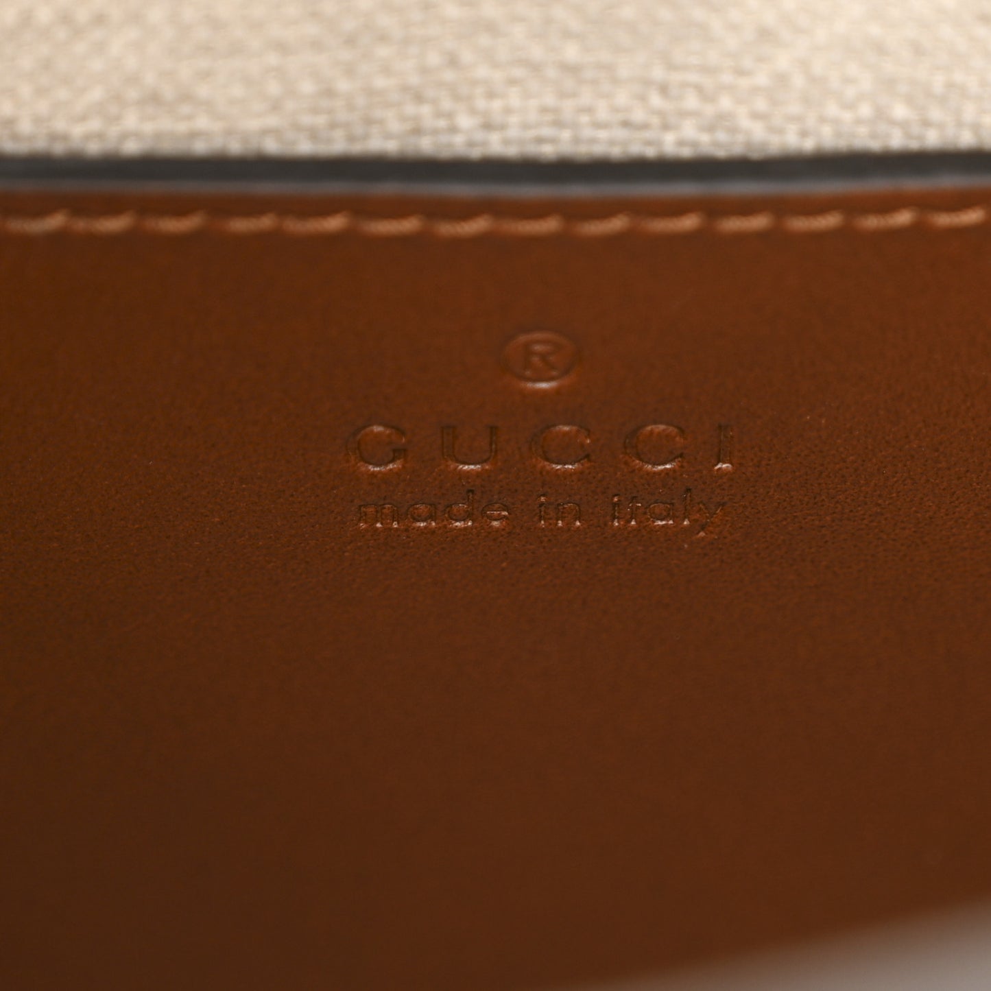 New Canvas Charisma Calfskin Crystal GG Monogram Mini Diana Tote Bag Camel Ebony