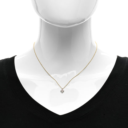 Tiffany 18K Yellow Gold Platinum Diamond Cruciform Cross Pendant Necklace 2 of 5