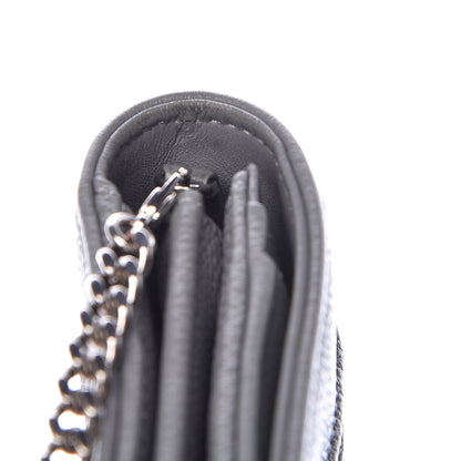 Christian Dior Grained Calfskin Diorama Croisiere Chain Wallet Gris 17 of 17
