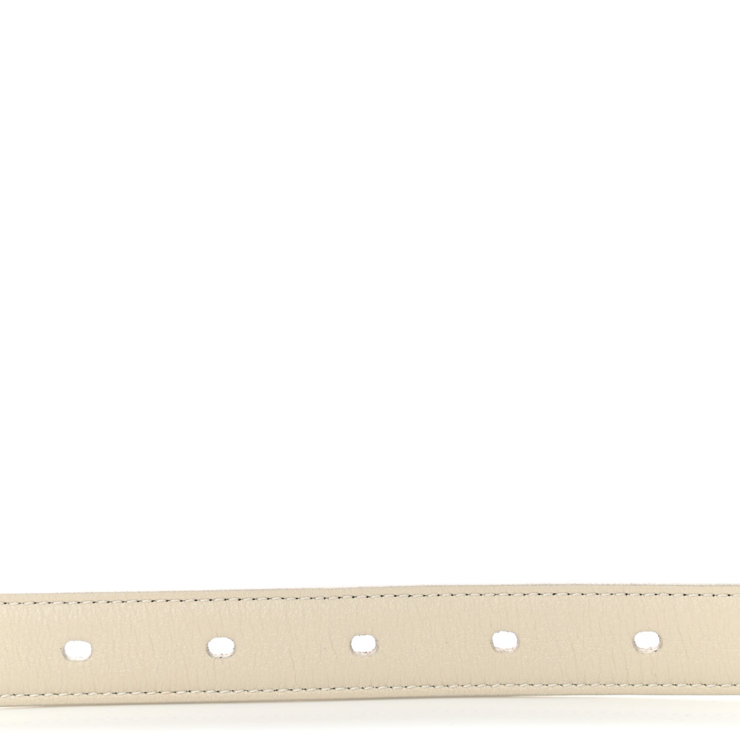 Smooth Calfskin Monogram Square Buckle Belt 75 30 White