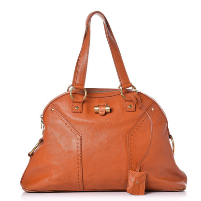 Saint Laurent Calfskin Large Muse Orange 1 of 10