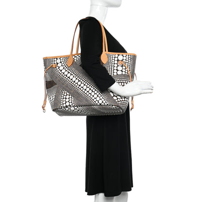 Louis Vuitton Monogram Kusama Waves Neverfull MM White 2 of 10