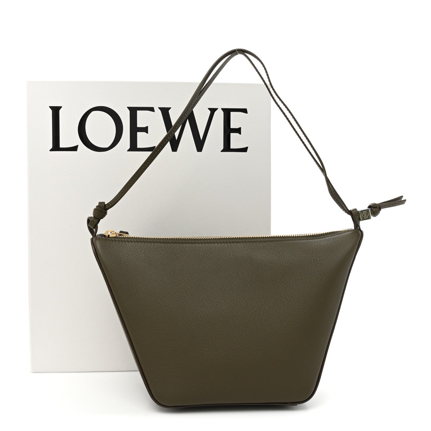 Loewe Calfskin Mini Hammock Hobo Vintage Khaki 12 of 12