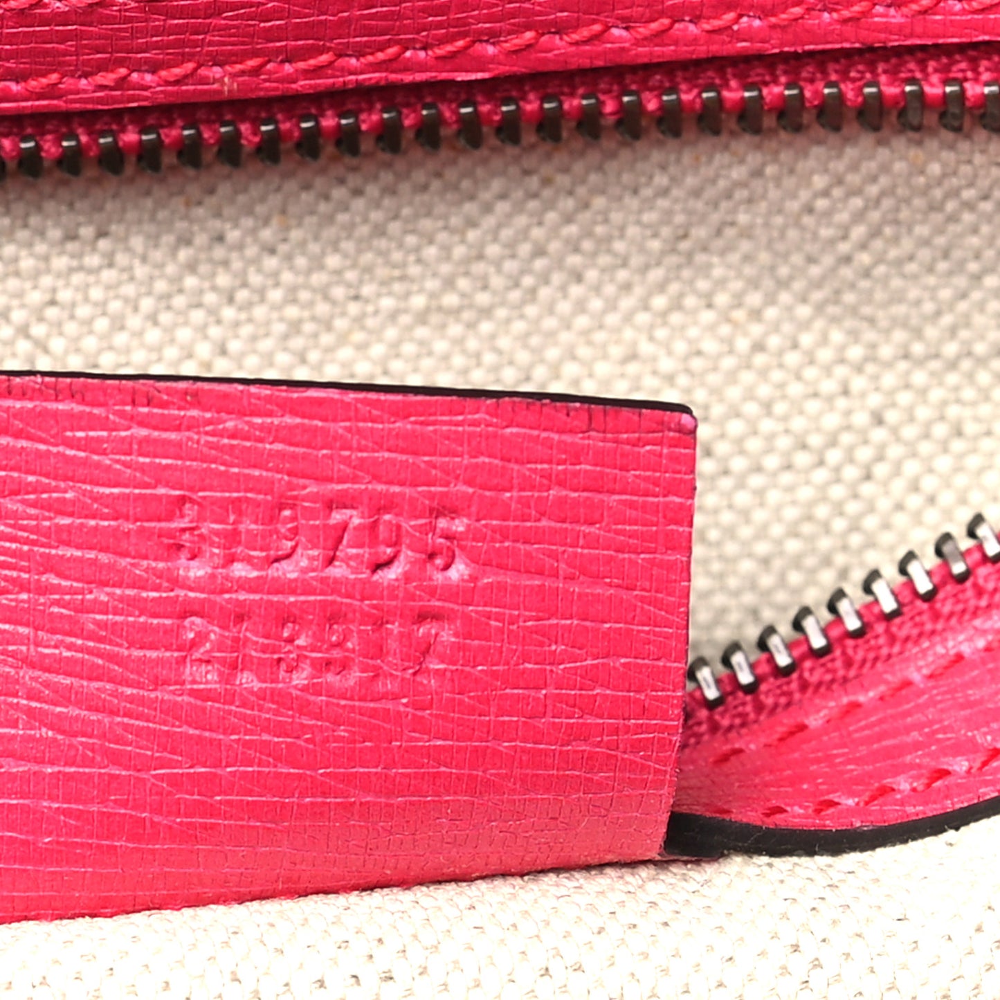 Textured Calfskin Medium Bright Bit Tote Shocking Pink