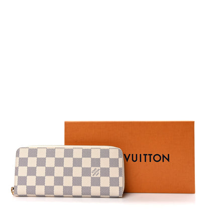 Louis Vuitton Damier Azur Clemence Wallet Rose Ballerine 7 of 7