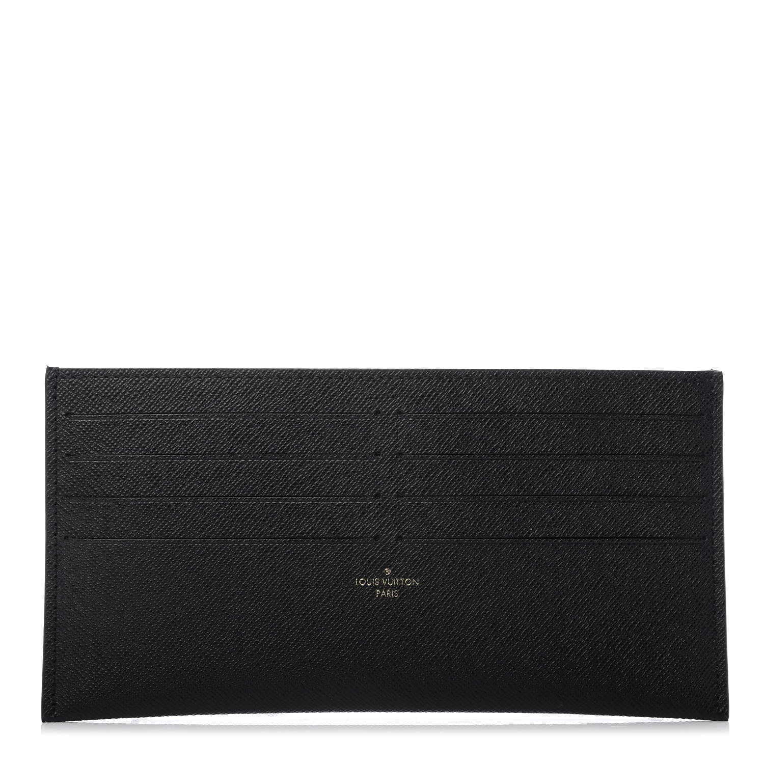 Louis Vuitton Calfskin Felicie Chain Wallet Card Holder Insert Black 1 of 6