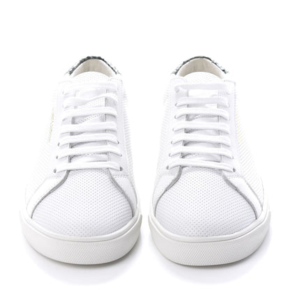 Saint Laurent Perforated Calfskin Andy Low Top Sneakers 39 White 2 of 8