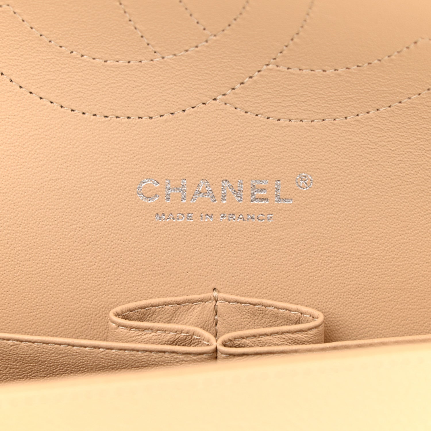 Chanel Caviar Quilted Jumbo Double Flap Light Beige 6 of 10