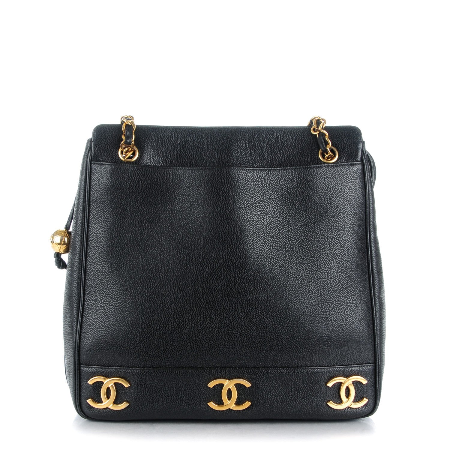 Chanel Caviar CC Shoulder Bag Black 1 of 8