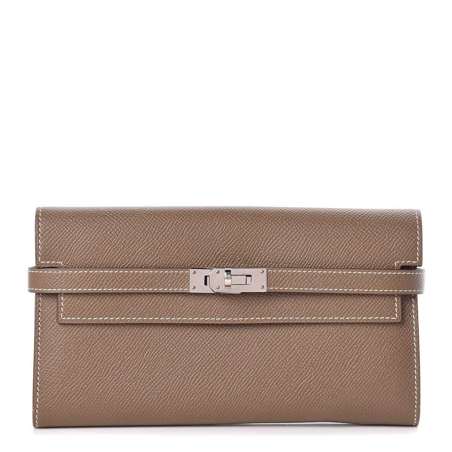 Hermes Epsom Kelly Longue Wallet Etoupe 1 of 8