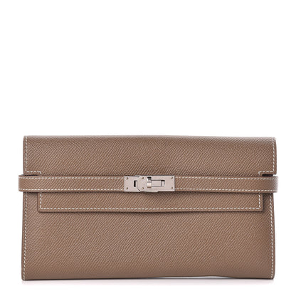 Hermes Epsom Kelly Longue Wallet Etoupe 1 of 8