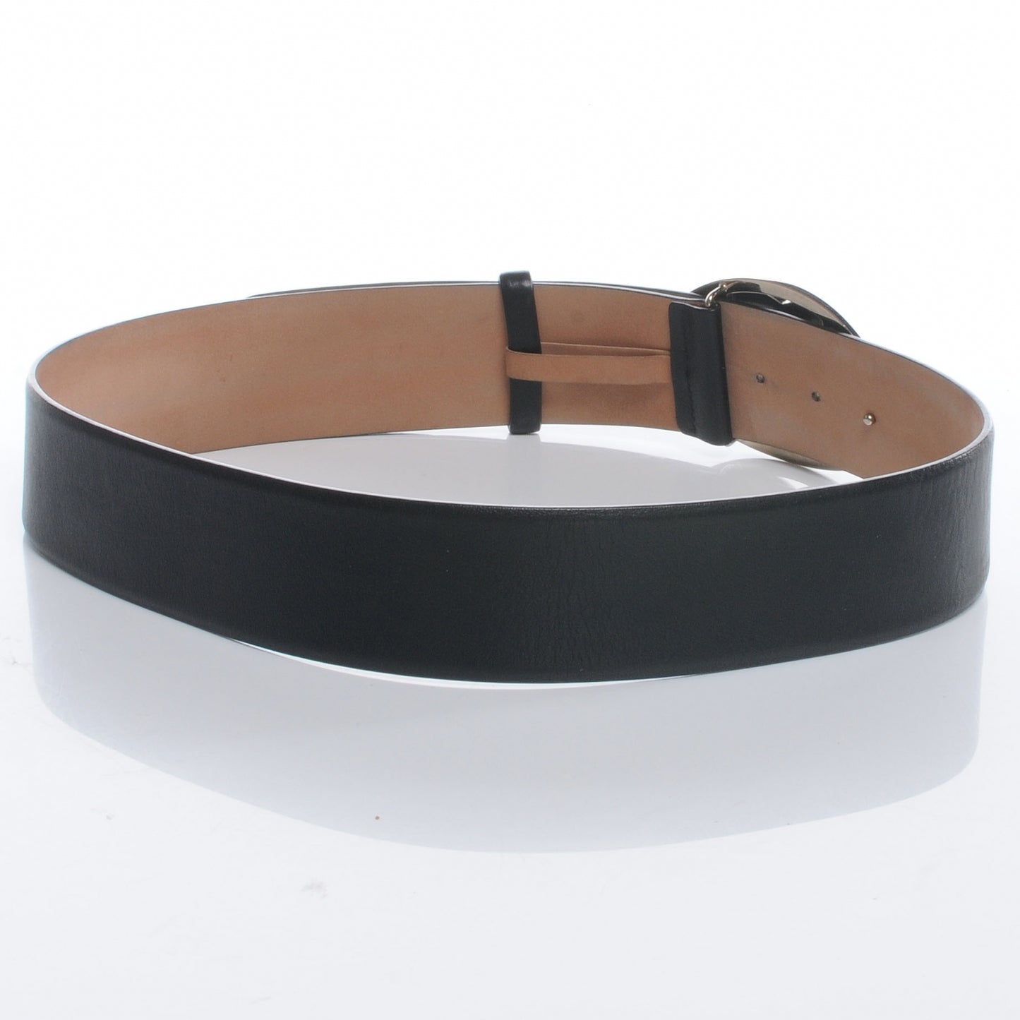 Leather CC Logo Belt 85 34 Black