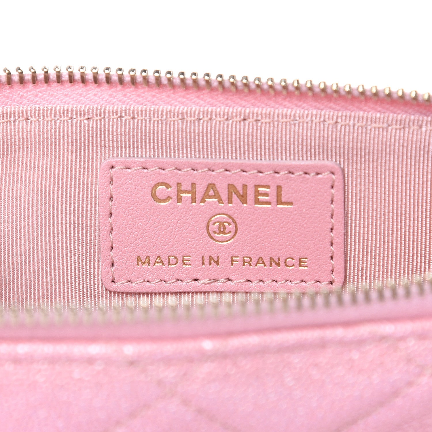 Chanel Iridescent Caviar Quilted Classic iPhone Pouch Rose Pink 6 of 7