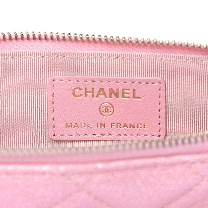 Chanel Iridescent Caviar Quilted Classic iPhone Pouch Rose Pink 6 of 7