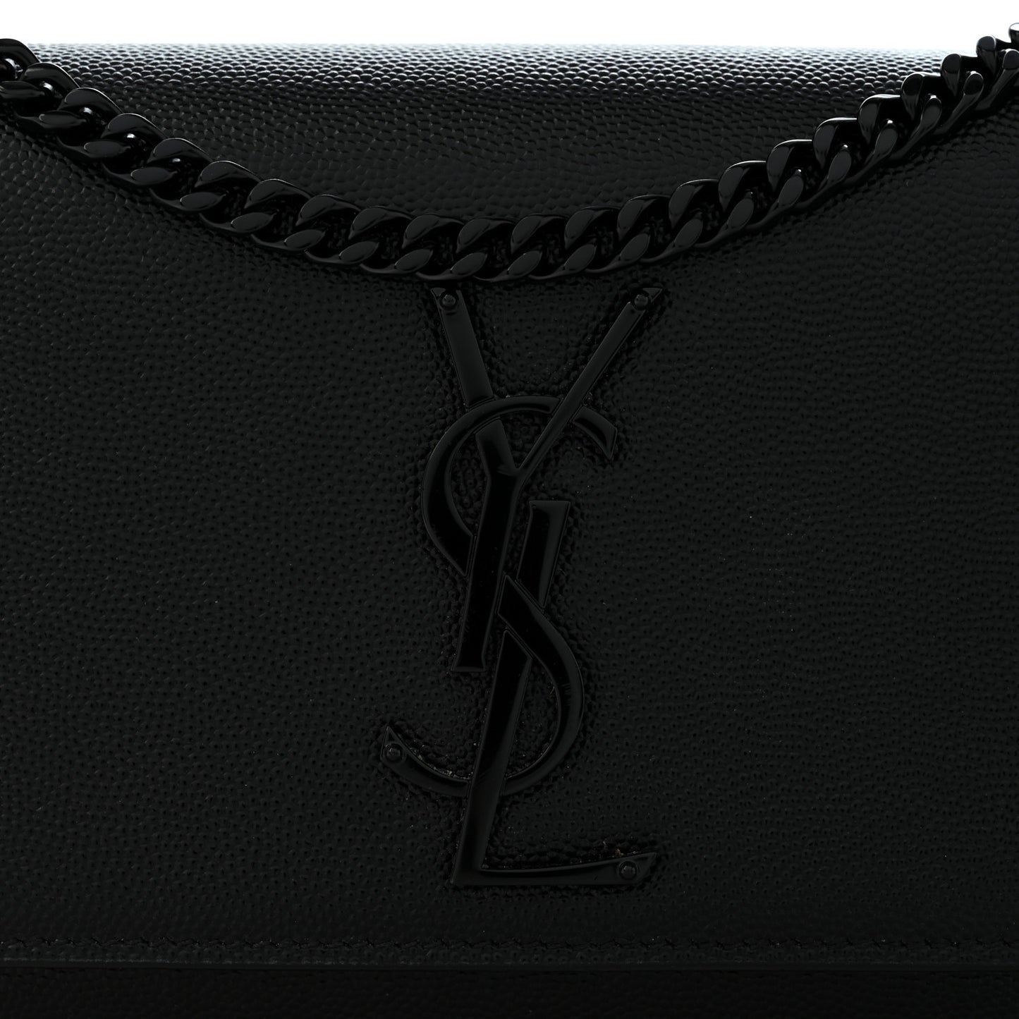 Grain De Poudre Small Monogram Monochrome Kate Satchel Black