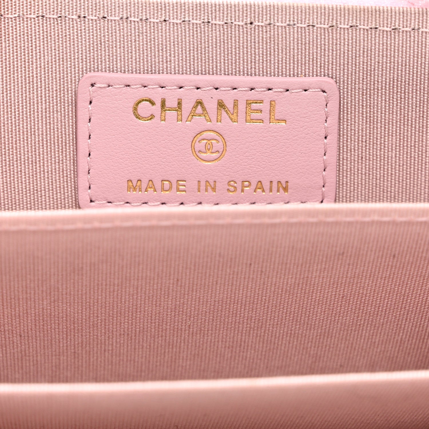 Chanel Lambskin Quilted Chanel 19 Zip Around Coin Purse Wallet Light Pink 6 of 9