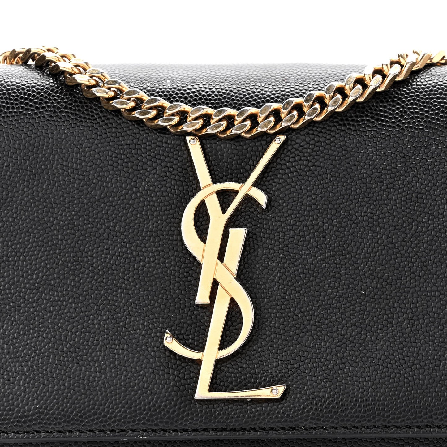 Grain De Poudre Small Monogram Kate Satchel Black