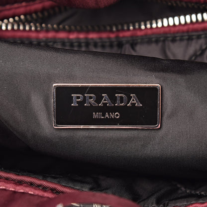 Prada Tessuto Nylon Bomber Tote Bordeaux 6 of 9