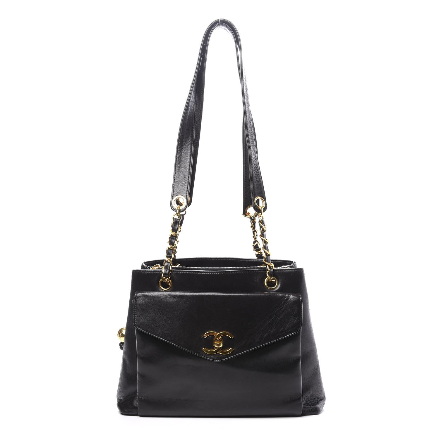 Chanel Lambskin CC Shoulder Bag Black 1 of 13