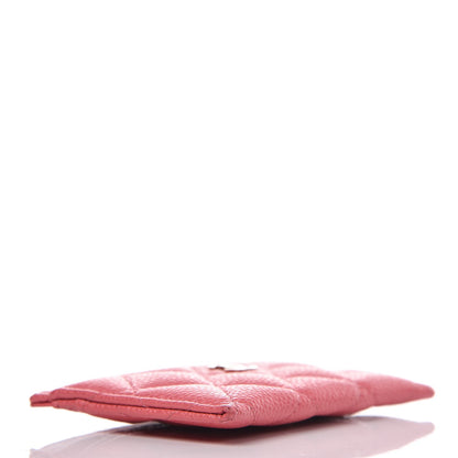 Chanel Caviar Quilted Card Holder Pink 4 of 8