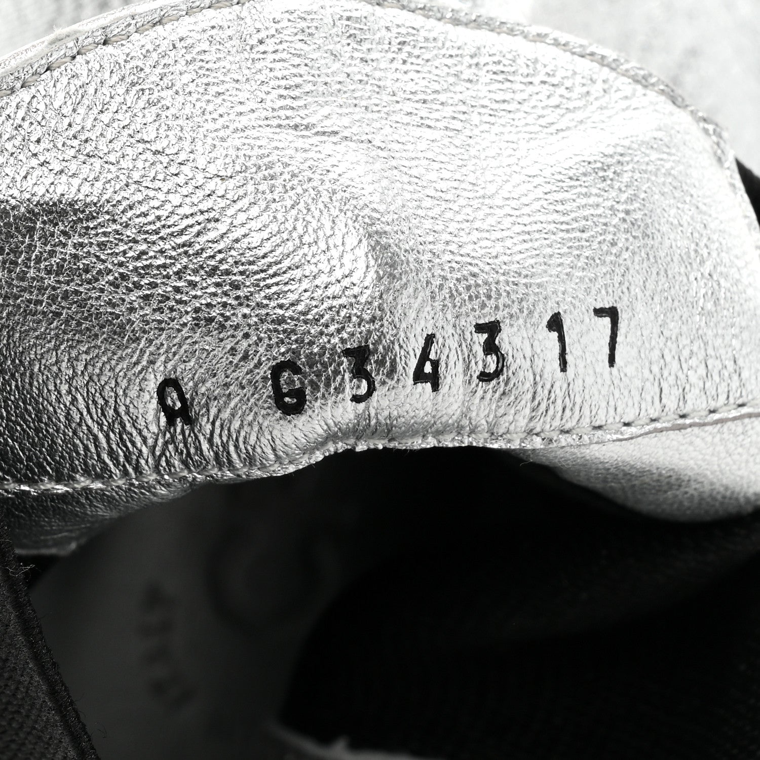 Chanel Fantasy Laminated Lambskin Cap Toe Ankle Boots 37 Silver 8 of 10