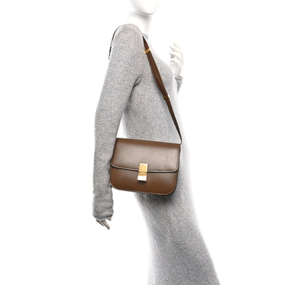 Celine Box Calfskin Medium Classic Box Flap Bag Camel 2 of 10