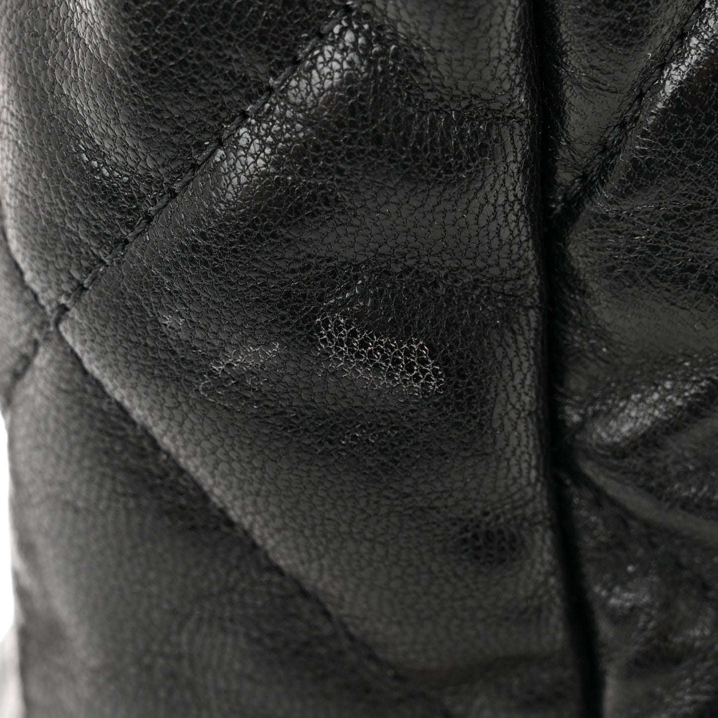 Goatskin Quilted Large Chanel 19 Flap Black