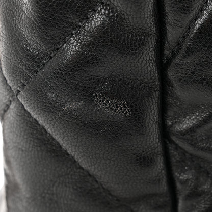 Chanel Goatskin Quilted Large Chanel 19 Flap Black 11 of 12
