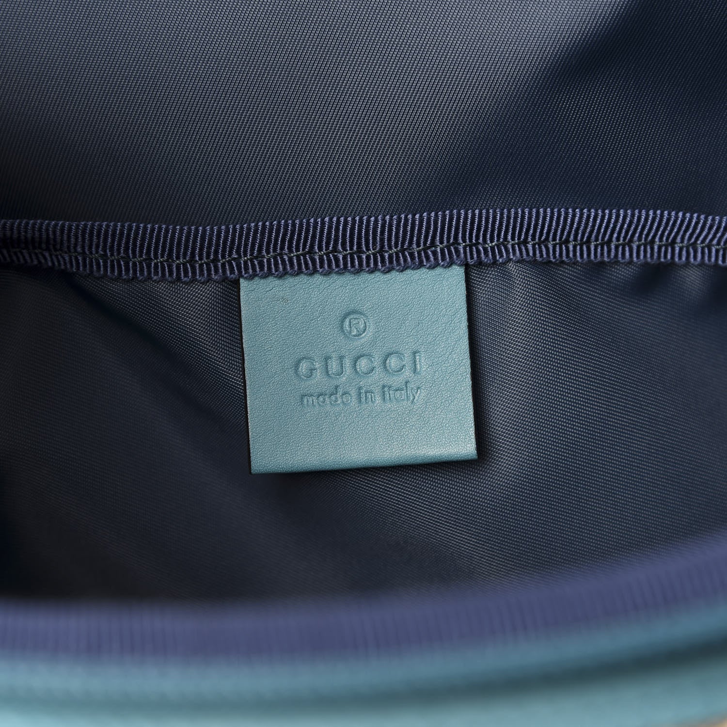 Gucci GG Supreme Monogram Space Cats Diaper Bag Turquoise 9 of 11