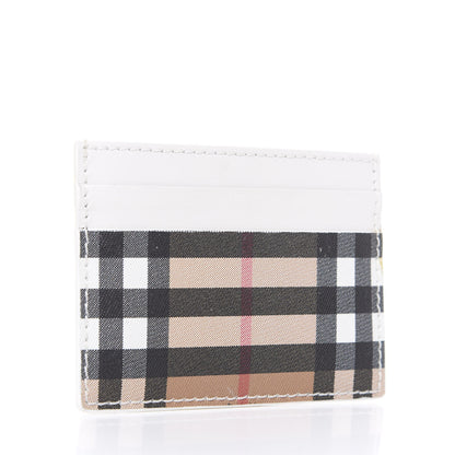 Burberry Vintage Check Calfskin Sandon Card Case White 2 of 6
