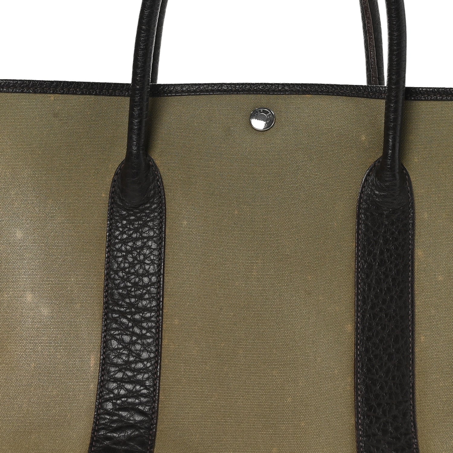 Hermes Buffle Skipper Toile Garden Party 36 MM Tote Olive 8 of 14