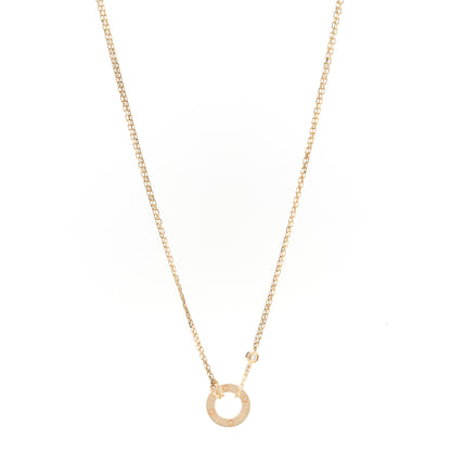 Cartier 18K Yellow Gold 2 Diamond LOVE Necklace 1 of 4