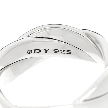 David Yurman Sterling Silver 9mm DY Helios Band Ring 61 9.75 4 of 5