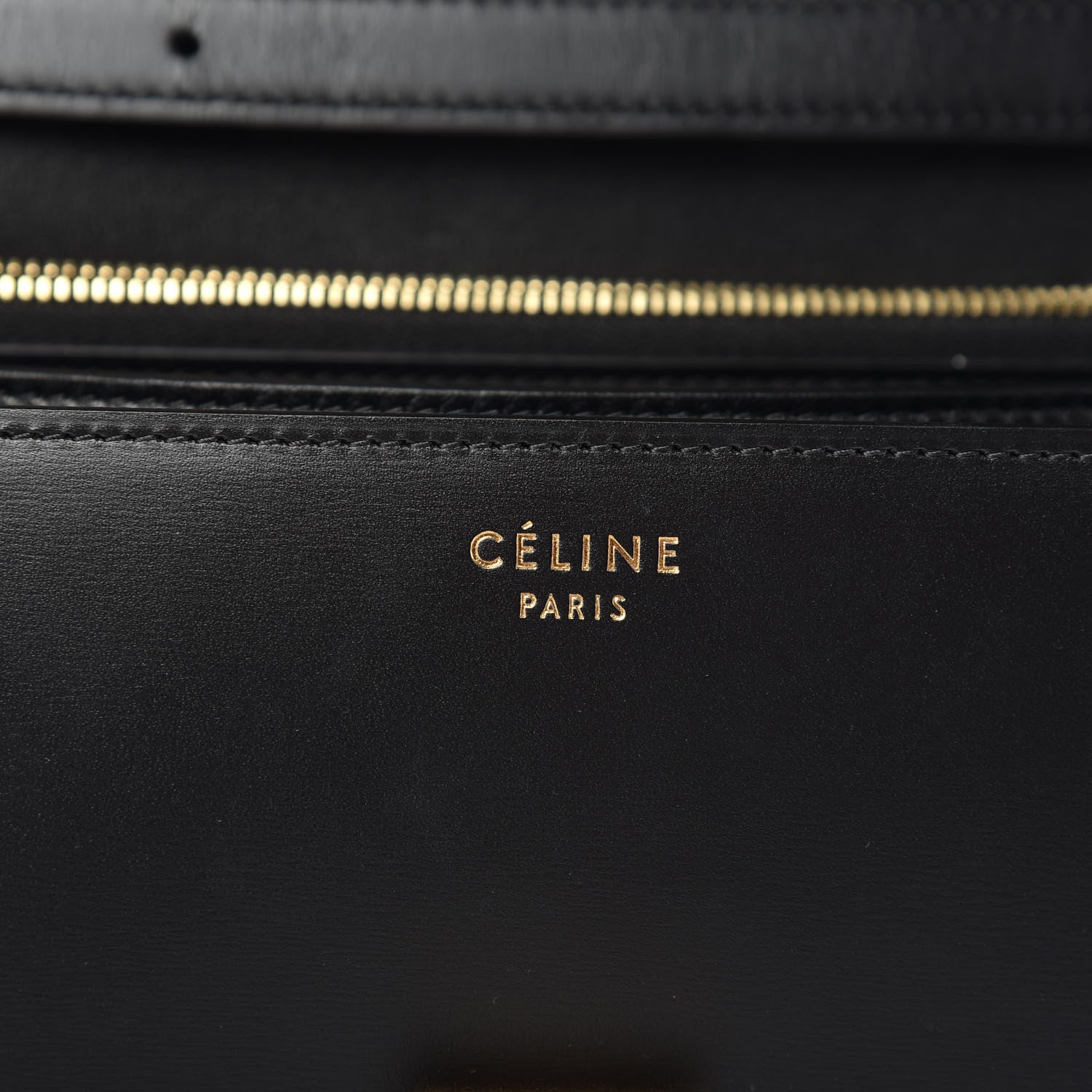 Celine Box Calfskin Medium Classic Box Flap Bag Black 6 of 10