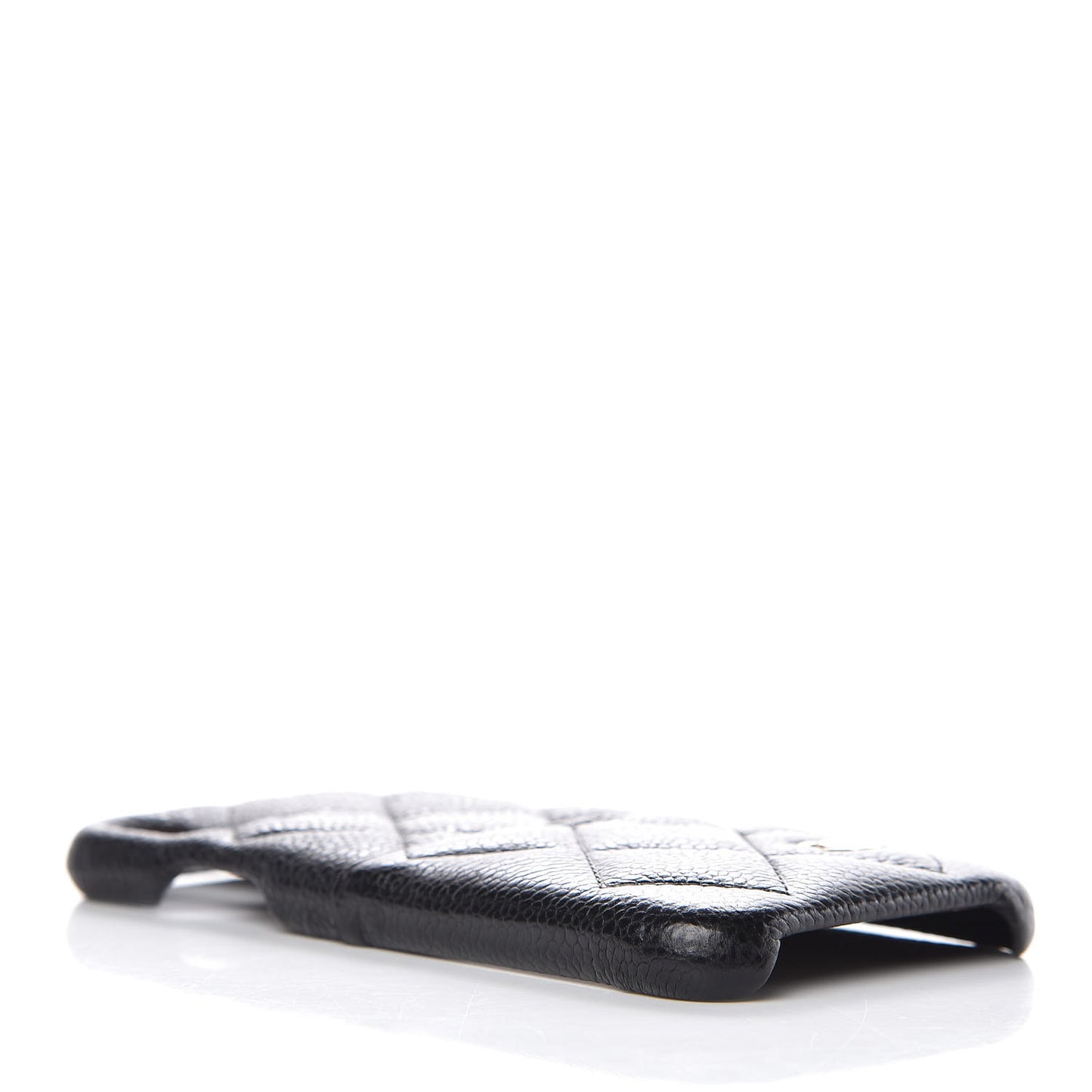 Caviar Quilted iPhone X Coco Tech Case Black