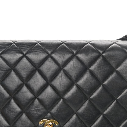 Chanel Lambskin Quilted CC Flap Shoulder Bag Black 16 of 18