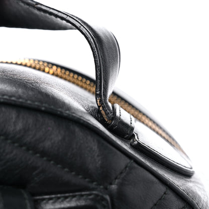 Gucci Calfskin Matelasse GG Marmont Dome Backpack Black 17 of 20