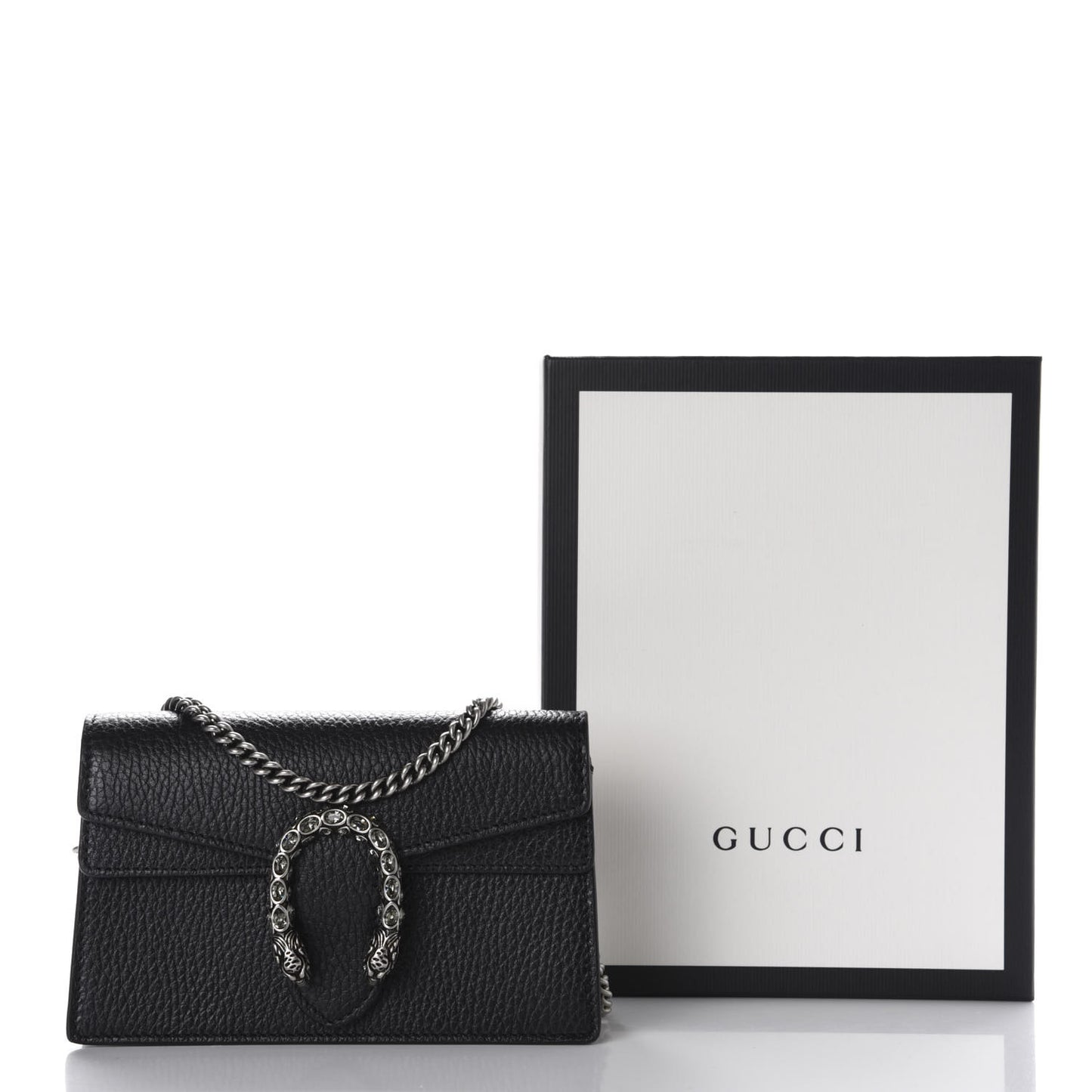 Calfskin Super Mini Dionysus Shoulder Bag Black