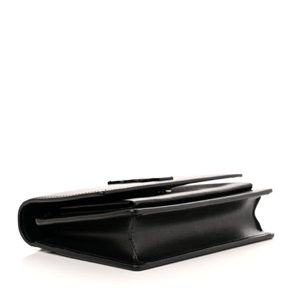 Saint Laurent Calfskin Monogram Sunset Chain Wallet Black 4 of 18