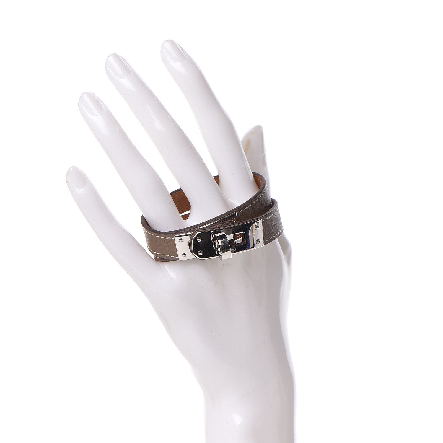 Hermes Swift Kelly Double Tour Bracelet T1 Etoupe 2 of 6