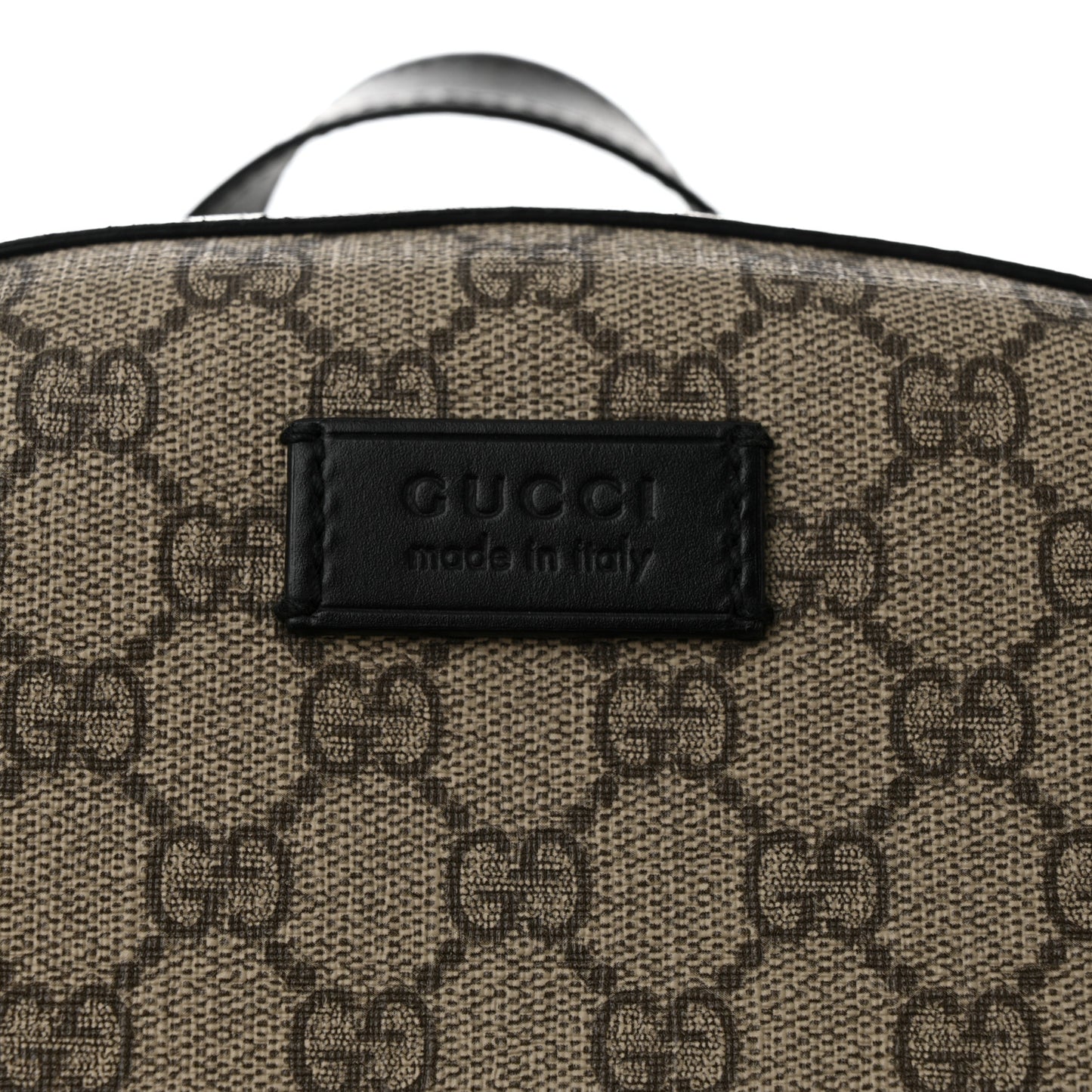 GG Supreme Monogram Medium Backpack Black