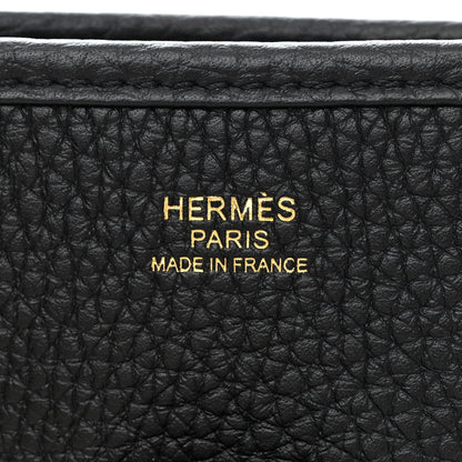 Hermes Taurillon Clemence Evelyne III PM Black 6 of 11