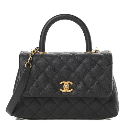 Chanel Caviar Quilted Mini Coco Handle Flap Black 1 of 15