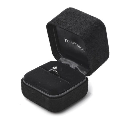 Tiffany Platinum Diamond .40ct Solitaire Engagement Ring 56 7.5 7 of 8