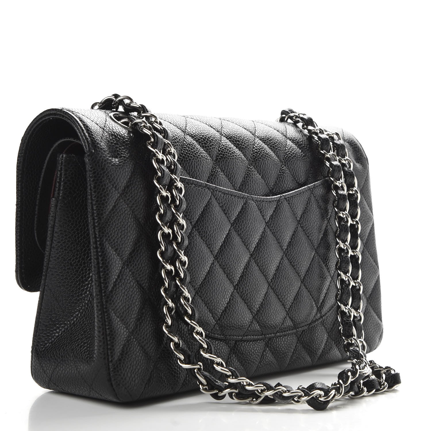 Chanel Caviar Quilted Medium Double Flap Black 3 of 9