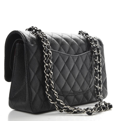 Chanel Caviar Quilted Medium Double Flap Black 3 of 9